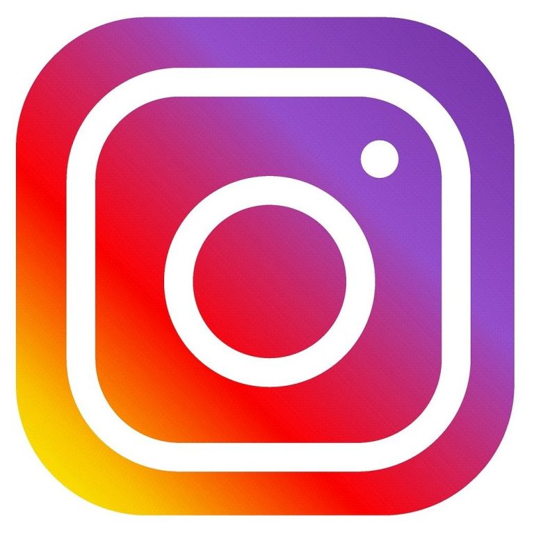 Logo von Instagram mit einem Verlauf von Lila zu Orange und einem Kamerasymbol.